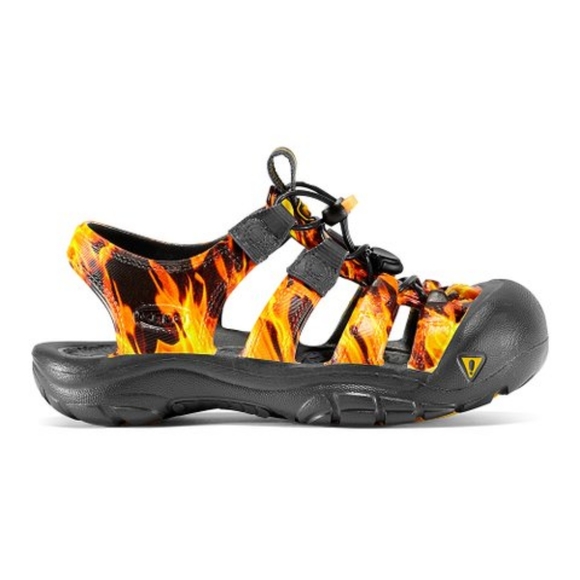 Keen Other - Keen Flame Print EVA Sunport Toddler Closed-Toe Casual Rubber Summer Water Shoes